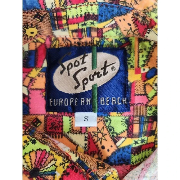 Vintage Spot Sport European Beach 80s Shirt Surf Skate USA 90s Men's Size Small - Picture 8 of 10